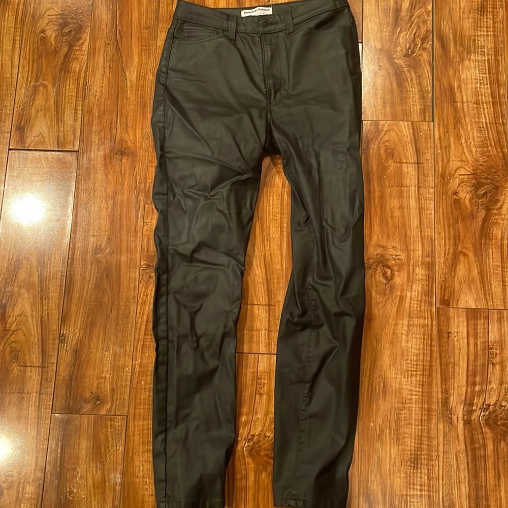 Vintage American Apparel Pleather Jeans View 2
